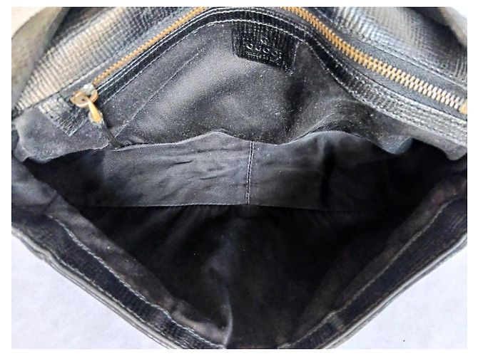 Gucci Borsa a tracolla Horsebit in pelle nera Nero D'oro - vista 14