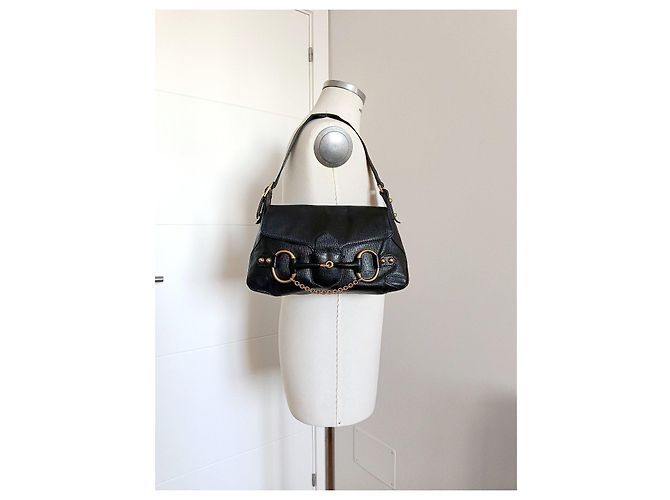 Gucci Borsa a tracolla Horsebit in pelle nera Nero D'oro - vista 18