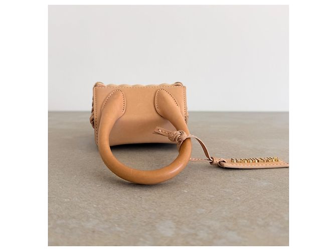Jacquemus Le Chiquito Mini Borsa a Cestino Beige - vista 14