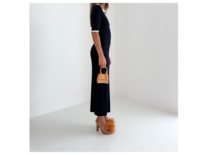 Jacquemus Le Chiquito Mini Borsa a Cestino Beige - vista 15