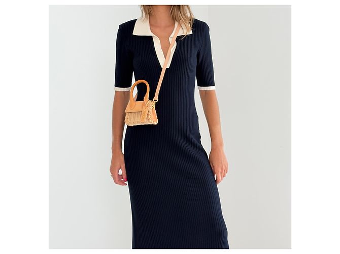Jacquemus Le Chiquito Mini Borsa a Cestino Beige - vista 2