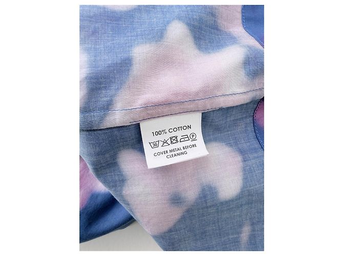 Dries Van Noten Cherry Blossom Kleid SS19 Runway Pink Blau - Ansicht 8