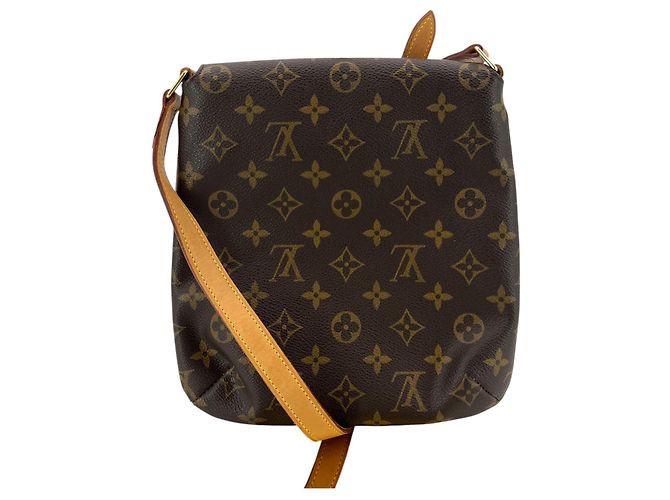 Louis Vuitton Bolsa de ombro Musette Salsa em canvas monograma vintage Marrom - vista 3