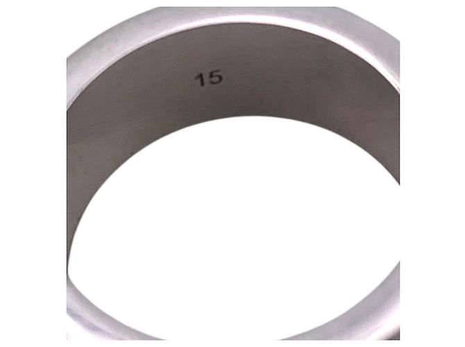 Gucci Sterling Silver Trademark Ring Größe 15 Silber - Ansicht 5