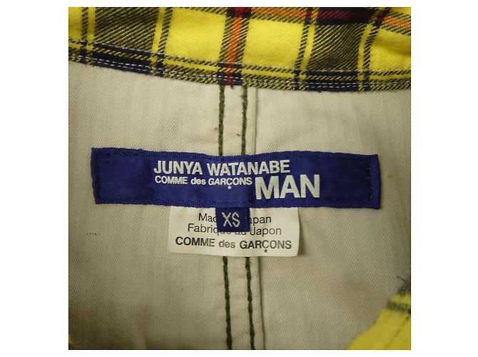Camicia Junya Watanabe MAN WF-B023 Rosso Beige Cachi Giallo - vista 4