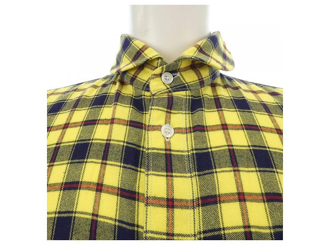 Camicia Junya Watanabe MAN WF-B023 Rosso Beige Cachi Giallo - vista 5