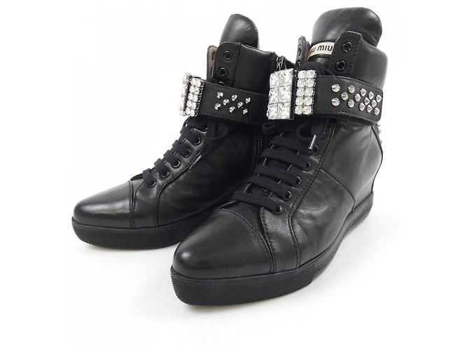 Sneakers Miu Miu Nero - vista 3