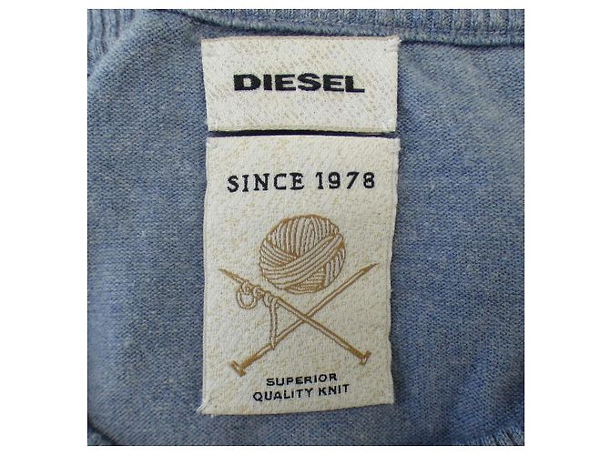 Autre Marque Diesel Strickware Weiß Blau - Ansicht 4
