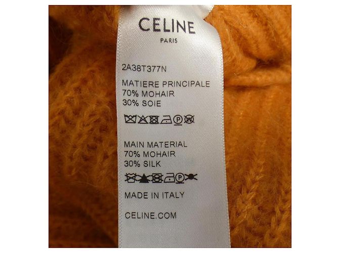 Céline Cárdigan de lana Celine Naranja - vista 3