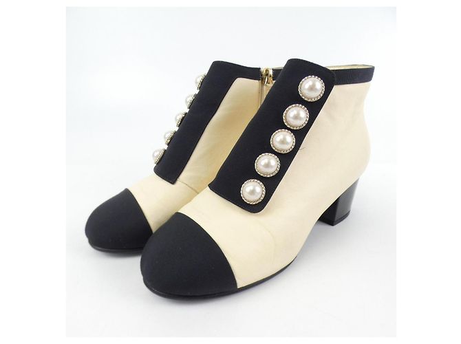 Timeless Botas Chanel G33181 Beige - vista 3