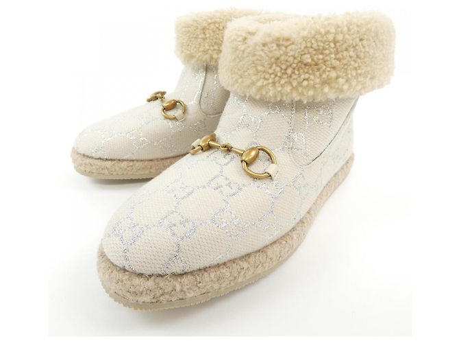 Botas de shearling Gucci Blanco - vista 3