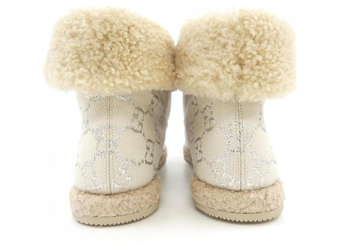 Botas de shearling Gucci Blanco - vista 5