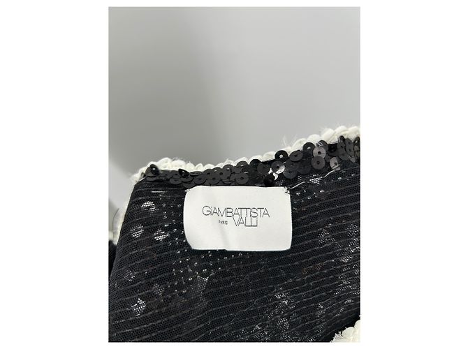 Giambattista Valli Langes Paillettenkleid Schwarz - Ansicht 5
