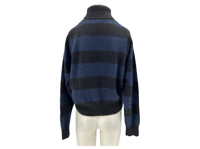 Autre Marque Schwarzer und blauer Pullover - Ansicht 2