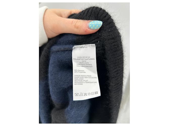 Autre Marque Schwarzer und blauer Pullover - Ansicht 6