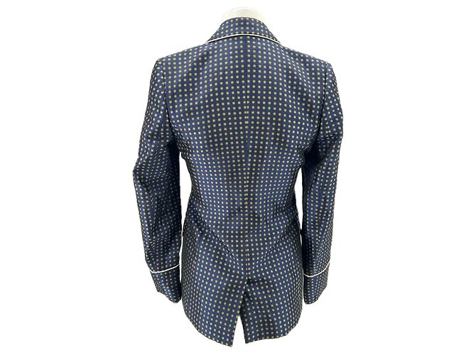 Essentiel Antwerp Blazer blu navy micro floreale - vista 2