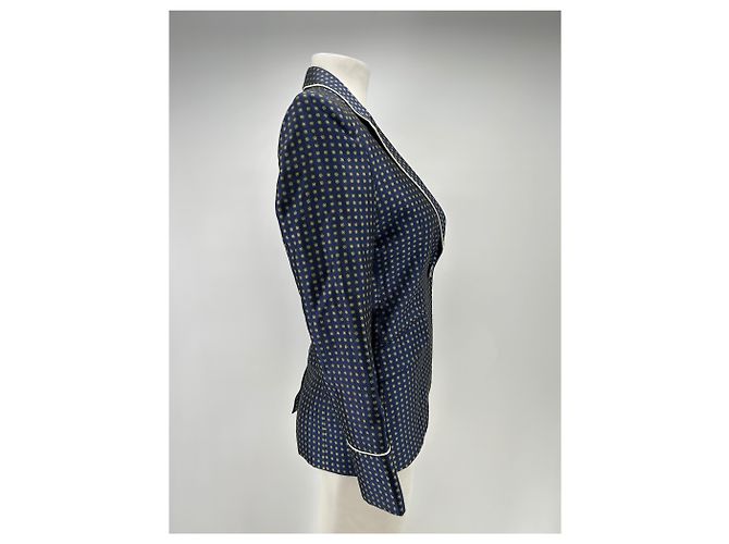 Essentiel Antwerp Blazer blu navy micro floreale - vista 3