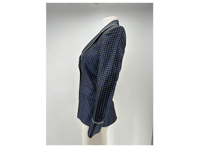 Essentiel Antwerp Blazer blu navy micro floreale - vista 4