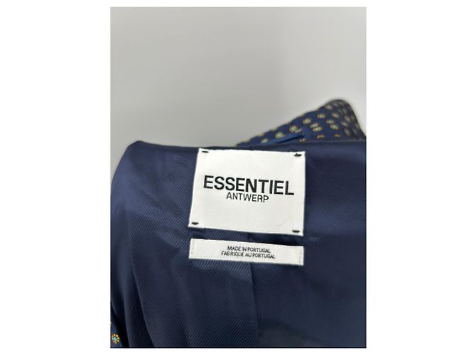 Essentiel Antwerp Blazer blu navy micro floreale - vista 5