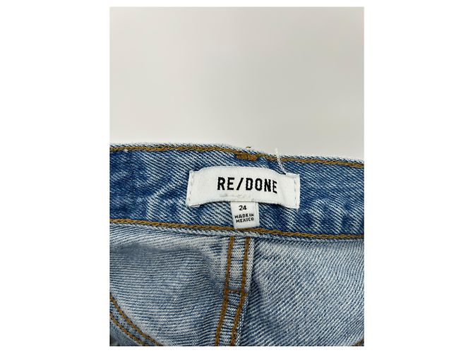 Jeans Re/Done in cotone blu Taglia 24 - vista 3