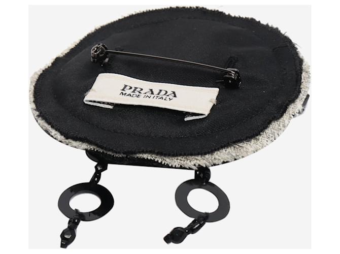 Prada Schwarze Perlenbrosche - Ansicht 2