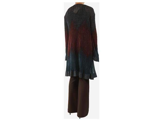 Missoni Multicolour Lurex-Cardigan - Größe UK 16 Mehrfarben - Ansicht 2