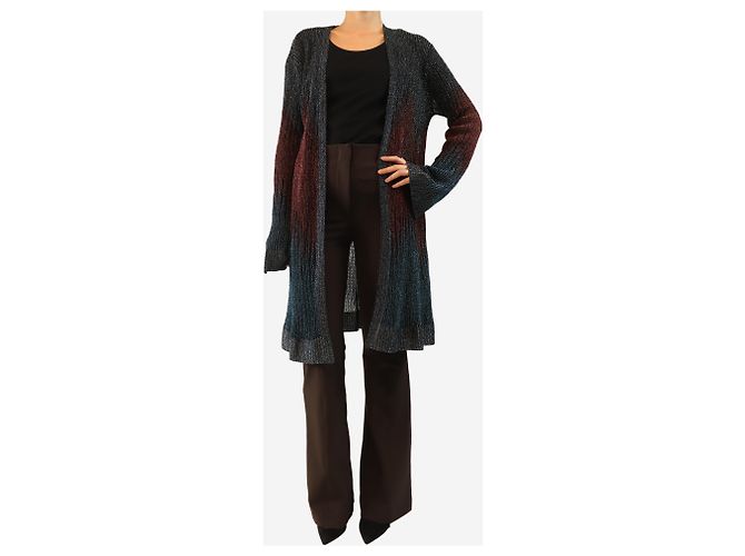Missoni Multicolour Lurex-Cardigan - Größe UK 16 Mehrfarben - Ansicht 3