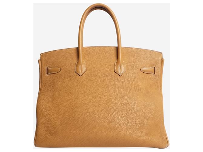 Hermès Borsa Birkin 35 2014 marrone - vista 3