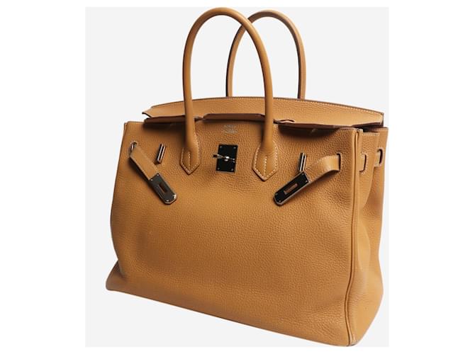 Hermès Borsa Birkin 35 2014 marrone - vista 8