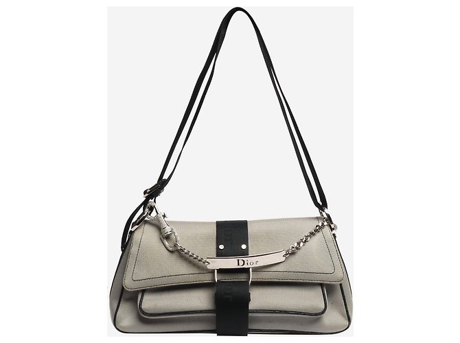 Christian Dior Borsa a tracolla Hardcore 2003 grigia Grigio - vista 2