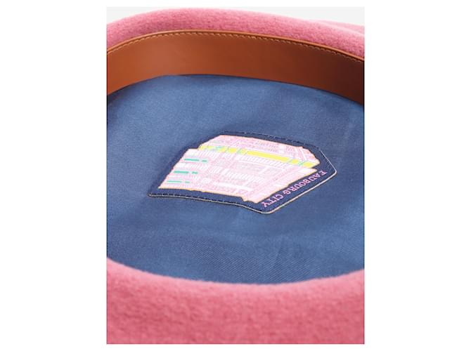Hermès Rosa Wollberet Pink - Ansicht 5