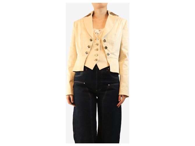 Alice by Temperley Beige castell Jacke - Größe UK 14 - Ansicht 3