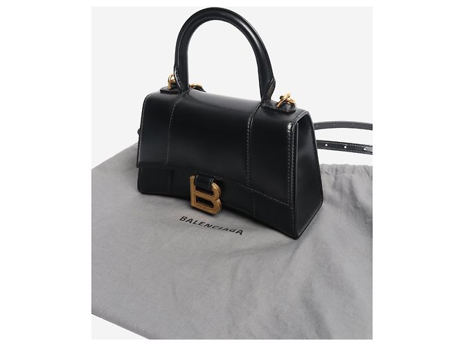 Balenciaga Borsa 2way in pelle Black Hourglass Nero - vista 11