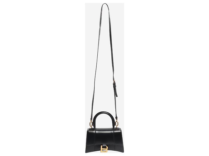 Balenciaga Borsa 2way in pelle Black Hourglass Nero - vista 2