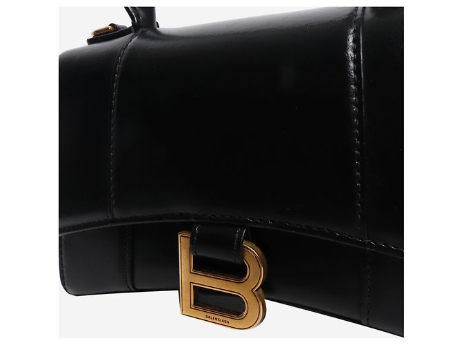 Balenciaga Borsa 2way in pelle Black Hourglass Nero - vista 6