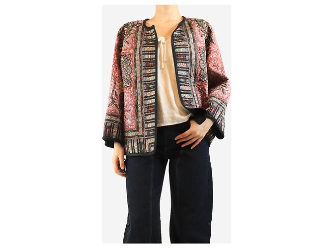 Etro Giacca trapuntata Paisley - taglia UK 14 Rosa - vista 3