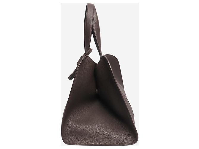 Giorgio Armani Grande borsa tote in pelle martellata marrone - vista 2
