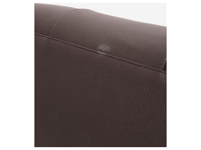 Giorgio Armani Grande borsa tote in pelle martellata marrone - vista 5