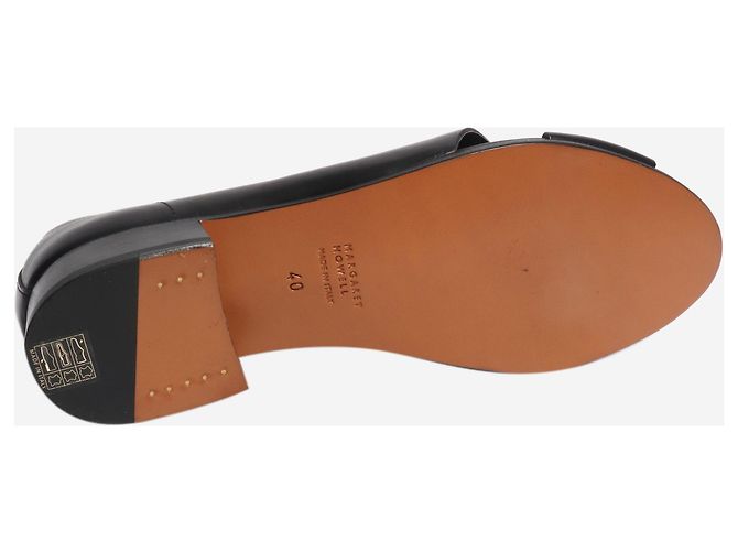 Autre Marque Offene Lederschuhe in Schwarz - Größe EU 40 - Ansicht 4