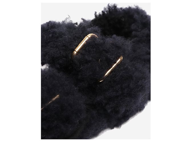 Marni Sandali in shearling nero - taglia EU 40 - vista 3