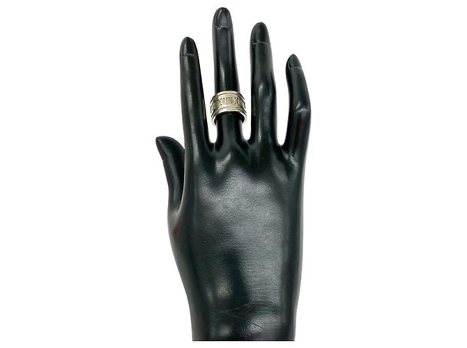 Anello Tiffany & Co. Vintage Atlas Wide Band Argento - vista 2