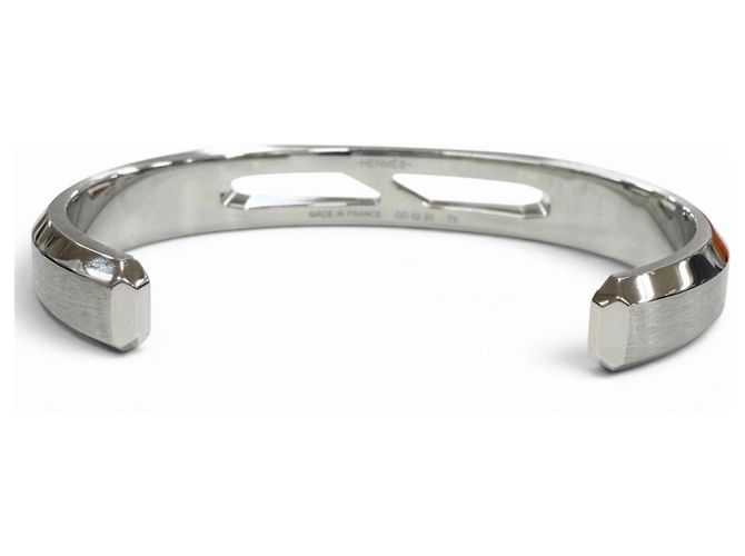 Hermès Hermes Delta Cuff Metallarmreif T5 Silber - Ansicht 5