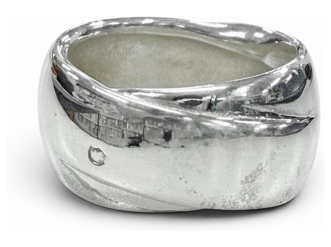 Hermès Hermes Vintage 925 Bandring mit Schleifenmotiv Silber - Ansicht 3