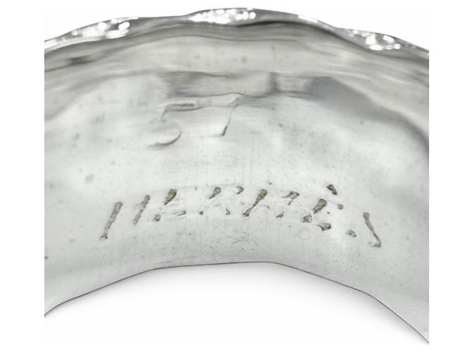 Ring Hermès Anello a fascia Hermes Vintage Diane 925 Argento - vista 6