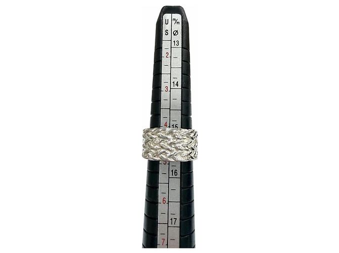 Ring Hermès Anello a fascia Hermes Vintage Diane 925 Argento - vista 8