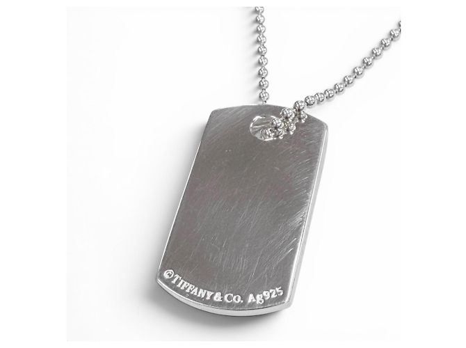 Collana con pendente con targhetta d'identità in argento Tiffany & Co. - vista 4