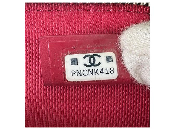 Monedero de piel de cordero Chanel Negro Dorado - vista 10