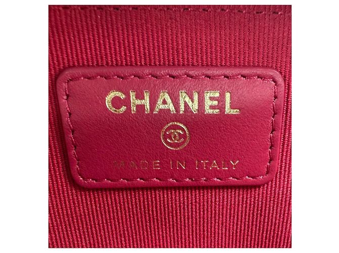 Monedero de piel de cordero Chanel Negro Dorado - vista 9