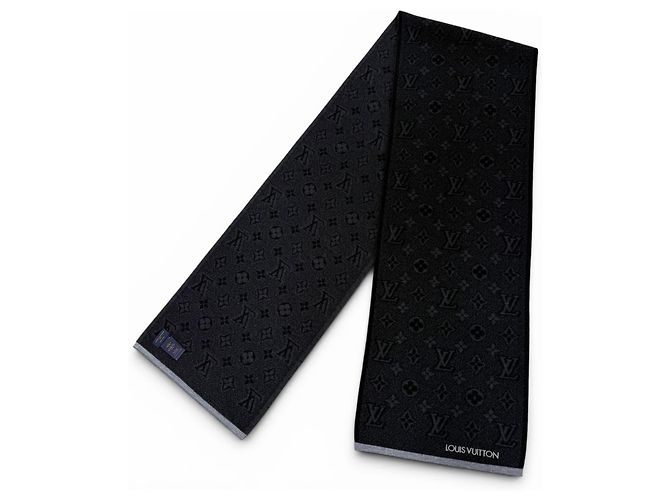 Stola Louis Vuitton My Monogram Eclipse Marrone Nero - vista 4