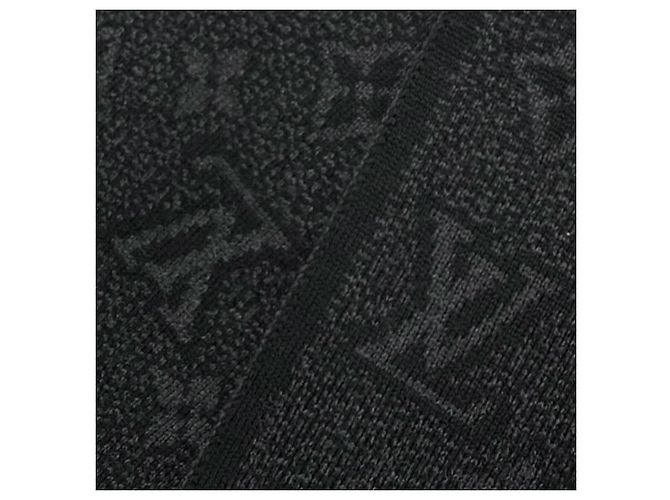 Stola Louis Vuitton My Monogram Eclipse Marrone Nero - vista 5